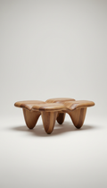 Sculptural Hardwood Coffee Table Solid Oak